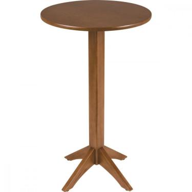 Imagem de Mesa De Madeira Tramontina London Bistrô Redonda Em Tauarí Amêndoa 2 Lugares 60 Cm