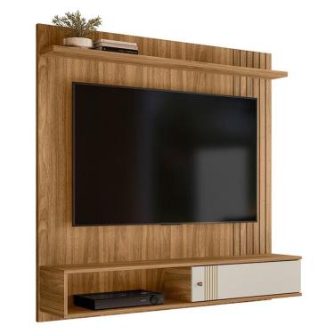Imagem de Painel Suspenso Milão Frisado Flex Nature Para Tv Até 55? - Peternella Móveis Nature