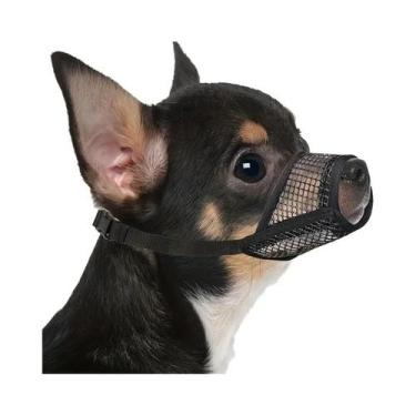 Imagem de Focinheira De Malha Anti-Mordida Para Cães De Focinho Curto, Pequenos 