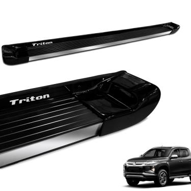 Imagem de Estribo Lateral L200 Triton Sport 2017 a 2025 Preto Personalizado