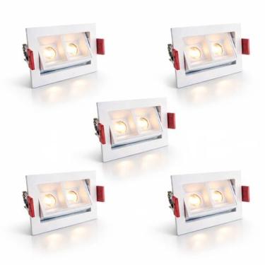 Imagem de 5 Mini Spot Foco Móvel Downlight Embutir Led Pontual Luz09 - Luz09kit5