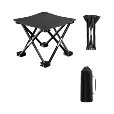 Imagem de Cadeira Dobrável Ultraleve Portátil Para Camping, Caminhada, Praia, Pe