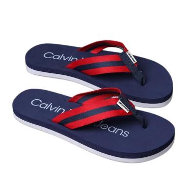 Imagem de Chinelo Feminino Calvin Klein Cadarço Stripe CF5PC43CH854-Feminino