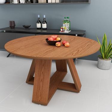 Imagem de Mesa De Jantar 90cm Redonda Em MDF Compacta Elegante E Funcional