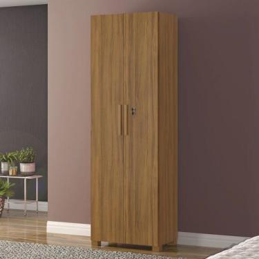 Imagem de Armário Multiuso 2 Portas 4 Prateleiras Leini Freijó Trend - Pnr Móvei