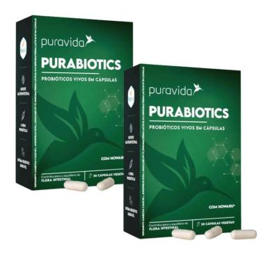 Imagem de Kit 2x Purabiotics Probióticos Vivos Em Caps - 30 Caps cada - Pura Vida-Unissex