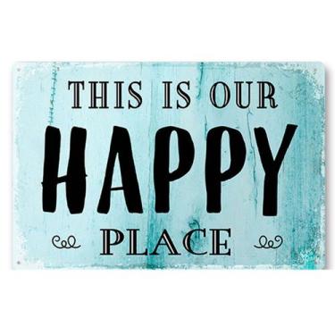 Imagem de Decoração de parede com letreiro de estanho, metal vintage, este é o n