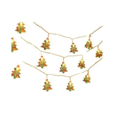 Imagem de 10 Luzes De Decoração De Natal Com Papai Noel, Árvore De Natal E Bonec