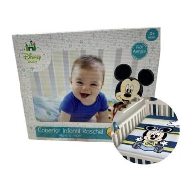 Imagem de Cobertor Bebê Infantil Enxoval Jolitex Antialérgico Minnie e Mickey 90