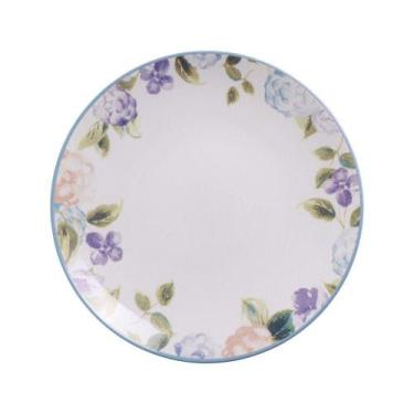 Imagem de Prato Sobremesa Tramontina Aura Porcelana Decorada 19cm Tramontina
