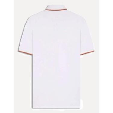 Imagem de Polo Ellus Masculina Piquet Classic Easa Friso Dark Branca-Masculino