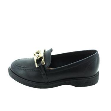 Imagem de Mocassim Moleca Loafer Flow Corrente Cabedal-Feminino