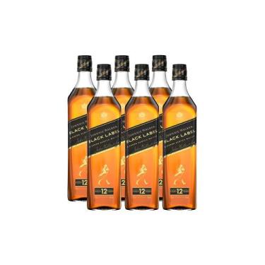 Imagem de COMBO WHISKY JOHNNIE WALKER Black Label 750ml - 6 unidades