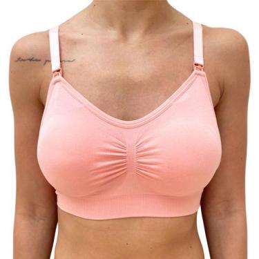 Imagem de Sutia Amamentação Reforçado Lingerie Roupa Maternidade Bojo - SOPHIA M