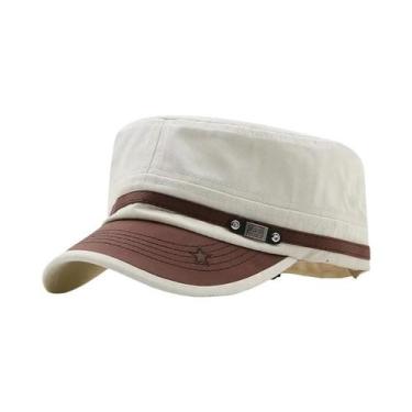 Imagem de Boné Militar Vintage Para Homens E Mulheres Em Algodão Lavado Com Topo