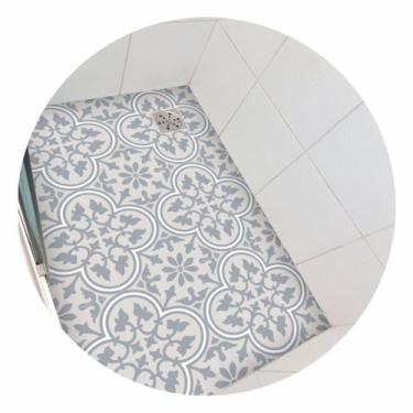 Imagem de Piso vinil antiderrapante para box Ladrilho Flora Português - 1,20 x 0