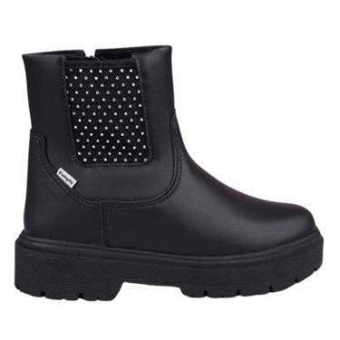 Imagem de Bota Infantil Pampili Duda 681.030 Com Tela de Strass Cor:;Tamanho:37;Genero:Feminino-Feminino