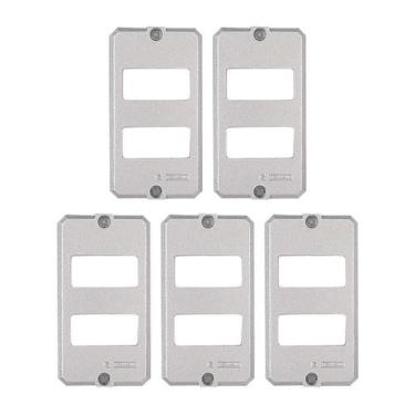 Imagem de 5 Placas De Alumínio Polido Para Condulete 3/4 Tramontina