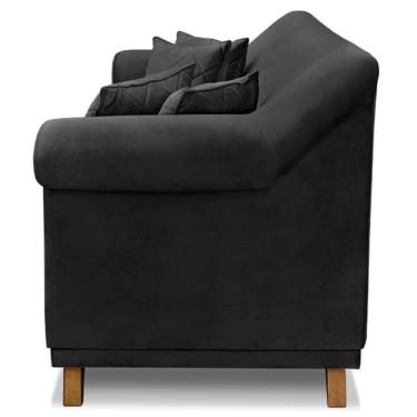 Imagem de Sofa 3 Lugares Retro Polo 200cm Com Almofada Veludo 2237 Ezz 2237