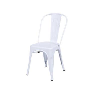 Imagem de Cadeira Tolix Iron Titan Aço Branca - Or Design, Branco, 1
