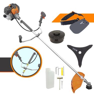 Imagem de Roçadeira Profissional Á Gasolina Tekna RL430-P Plus 2T 43cc 1,7HP de Potência Modelo Robusto e de Alta Performance Com Partida Leve e Fácil