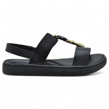 Imagem de Sandalia Modare Ultraconforto Ortopedica Feminina Pedraria, Preto, 35