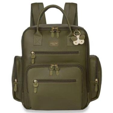 Imagem de Mochila de Maternidade MasterBag Urban Borboleta Oliva-Feminino