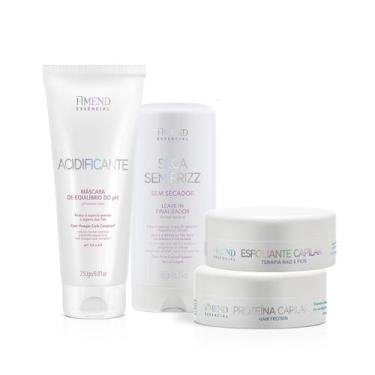 Imagem de Kit Acidificante, Seca Sem Frizz, Proteína Capilar e Esfoliante Capila