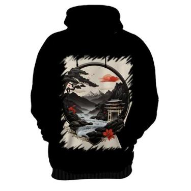 Imagem de Blusa de Frio Paisagem Oriental Portão Torii 5 - Kasubeck Store, Inf 1