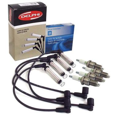 Imagem de Jogo Cabos Velas 2.2 Gasolina Mpfi Kit Nova S10 blazer Kit599