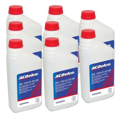 Imagem de Kit Com 8 Oleos Motor Semi-sintetico 10w40sn Kit2255 - Acdelco