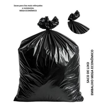 Imagem de Saco De Lixo Embalixo Preto Econ 50 Un 100 Litros +brinde