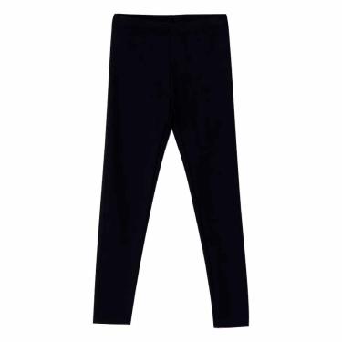 Imagem de Calça Legging Hering Infantil Básica Menina Em Ribana Preta-Feminino