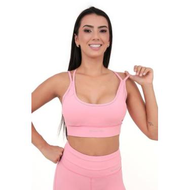 Imagem de Top Feminino Elegance Monttês Poliamida, Rosa, M