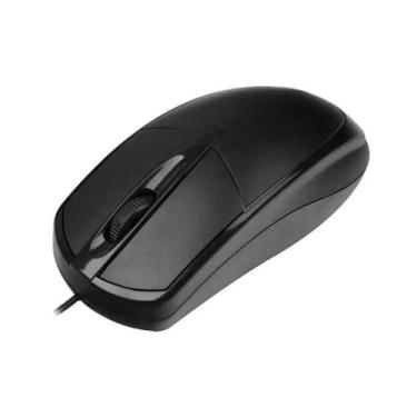 Imagem de Mouse com fio Optico 1000dpi Preto Usb Cabo Onistek
