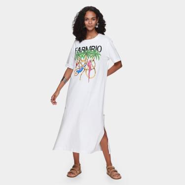 Imagem de Vestido Farm Midi Cordas E Aves-Feminino