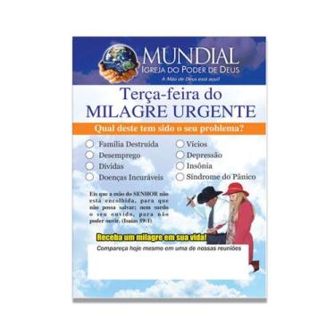 Imagem de Folheto Milagre Urgente  IMPD - 500 Unidades - no-brand
