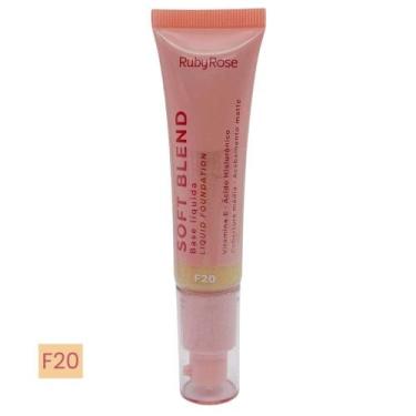 Imagem de Base Líquida Soft Blend Ruby Rose Matte Média Cobertura Efeito Aveluda