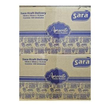 Imagem de Saco kraft fast Ford 18x30x10,5 s/impressão  - SARA