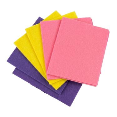 Imagem de Pano de Limpeza Multiuso Biodegradável Kit 6 Peças 38x30cm Alta Absorção Ecológico Tnt