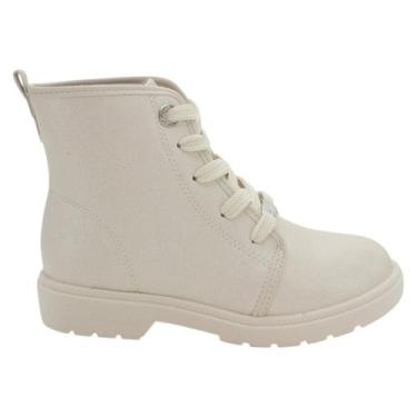Imagem de Coturno Infantil Menina Molekinha 2164.134 - Off White, Off white, 31