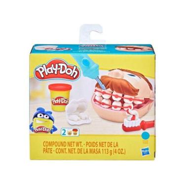 Imagem de Massinha Play-Doh Mini Kit Brincando de Dentista - Hasbro com Acessóri