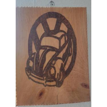 Imagem de Placa de Fusca lapidada personalizada - Helo10