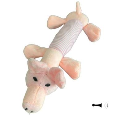 Imagem de Brinquedo Pelúcia Pet Interativo Antiestresse Apito Cachorro - 123 Úti
