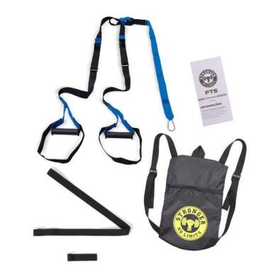 Imagem de Fita Aparelho Treino Funcional Suspenso Kit Tipo Tr - Be Stronger, Azu