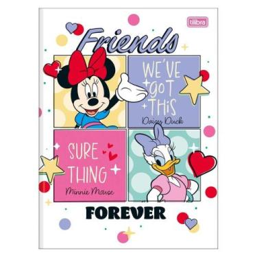 Imagem de Caderno Infantil Escolar Brochura Grande Capa Dura Minnie Mouse 48 Fol