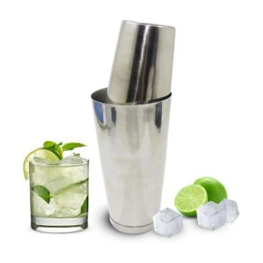 Imagem de Coqueteleira Boston Profissional 2 Peças Inox 820ml - WELLMIX