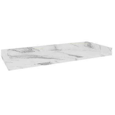 Imagem de Tampo 135cm Balcão Canto Cozinha Flórida Branco/Calacatta - Herval