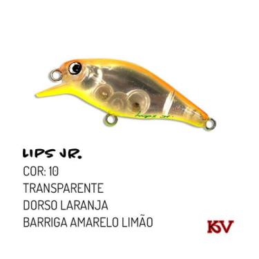 Imagem de Isca Artificial Lips Jr Meia Água Kv 5,8cm plug floating, 10
