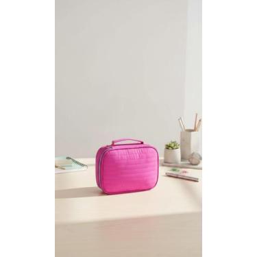 Imagem de Estojo Escolar Grande Box Rosa Com Divisórias - Congratulations Store